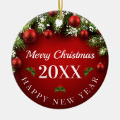 クリスマス オブジェ 20xx セラミックオーナメント (正面)