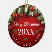 クリスマス オブジェ 20xx セラミックオーナメント (左)
