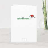 クリスマス・オルカ カード (裏面)