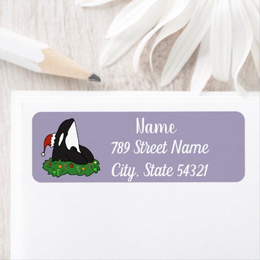 クリスマス オルカ キラー ホエール ラベル (インサイチュ)