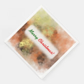 クリスマス；オレンジ、イエロー、グレーの霧のようなパターン (コーナー)