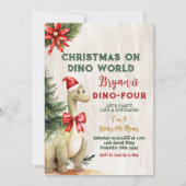 クリスマス・オン・ディノ世界恐竜誕生会 招待状 (正面)