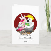 クリスマス・オーストラリアのカードの前の夜だった シーズンカード (裏面)