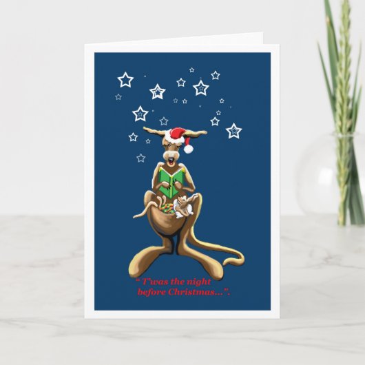 クリスマス・オーストラリアのカードの前の夜だった シーズンカード (正面)