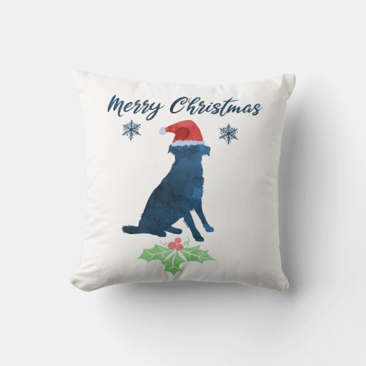 クリスマス·オーストラリア·シェパード クッション (正面)