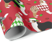 クリスマス・オーストラリア・シェパード ラッピングペーパー (ロールコーナー)