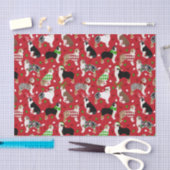 クリスマス・オーストラリア・シェパード 薄葉紙 (クラフト)