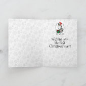 クリスマス・オーストラリア・シェパード（青メルルタン/w 1） カード (内部)