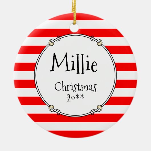 クリスマス・オーストラリア・シェパード(青メルルタン/w 1) セラミックオーナメント (裏面)