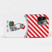 クリスマス・オーストラリア・シェパード(青メルルタン/w 1) Case-Mate iPhoneケース (裏面(横))