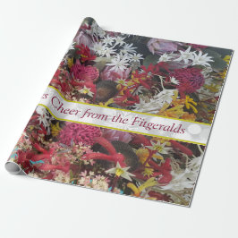 クリスマス·オーストラリア·先住民モノグラムの ラッピングペーパー