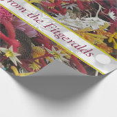 クリスマス·オーストラリア·先住民モノグラムの ラッピングペーパー (角)