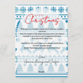 クリスマス オーダーメイド フォト カード (裏面)