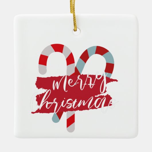 クリスマス、オーナメントとキャンディスティック06 セラミックオーナメント (正面)