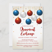 クリスマス オーナメント交換パーティー 招待状 (正面)