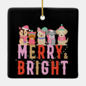 クリスマス、オーナメント07メリーとブライト セラミックオーナメント (裏面)