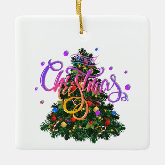 クリスマス、オーナメント09 セラミックオーナメント (正面)