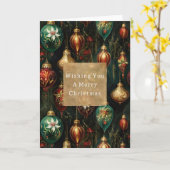 クリスマス オーナメント カード (黄色い花)