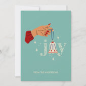 クリスマス オーナメント ジョイ ホリデー カード (正面)