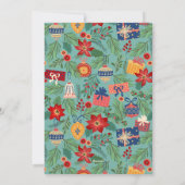 クリスマス オーナメント ジョイ ホリデー カード (裏面)