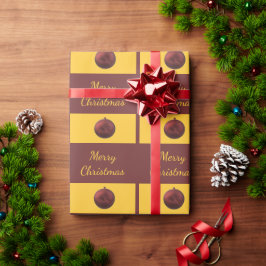 クリスマス オーナメント デザイン ラッピングペーパー