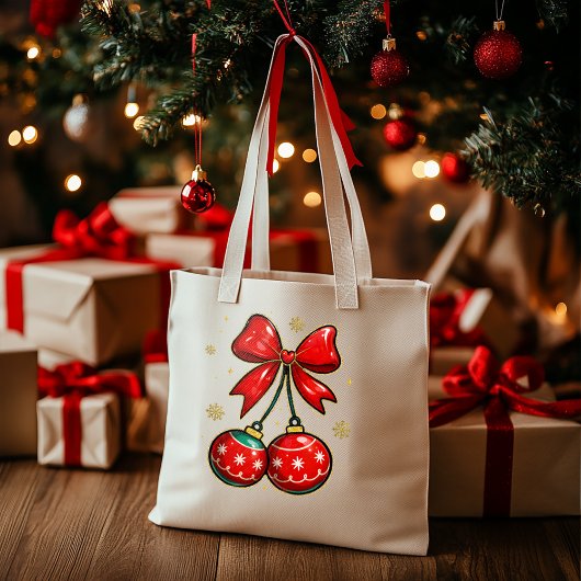 クリスマス オーナメント トートバッグ