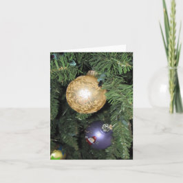 クリスマス オーナメント ブランク フォールド カード