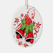 クリスマス オーナメント-ベル セラミックオーナメント (右)