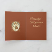 クリスマス オーナメント ベージュと赤のアールヌーボー (内部)