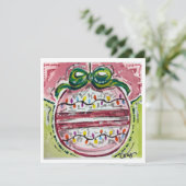 クリスマス オーナメント ホリデー カード (スタンド正面)