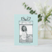 クリスマス オーナメント ホリデー フォト ポストカード (スタンド正面)