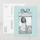 クリスマス オーナメント ホリデー フォト ポストカード (正面/裏面)