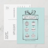 クリスマス オーナメント ホリデー ポストカード (正面/裏面)