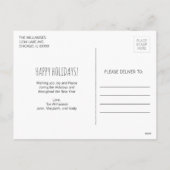 クリスマス オーナメント ホリデー ポストカード (裏面)