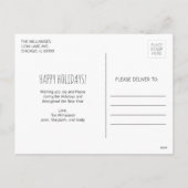 クリスマス オーナメント ホリデー ポストカード (裏面)