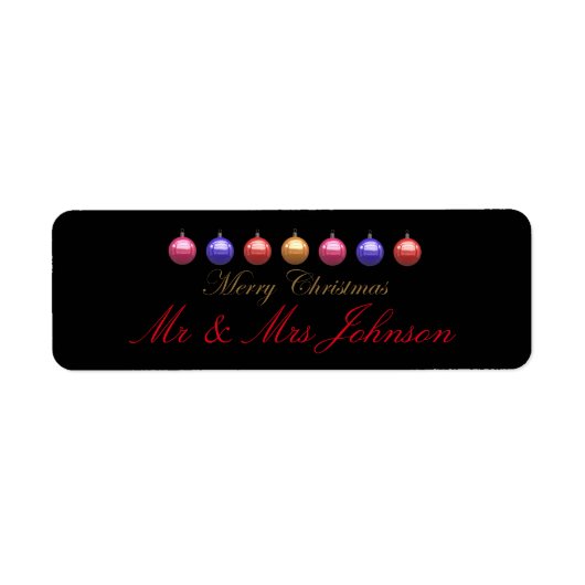 クリスマス オーナメント ラベル (正面)