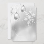 クリスマス オーナメント ワイングラス 企業 クリスマスパーティー 招待状 (裏面)
