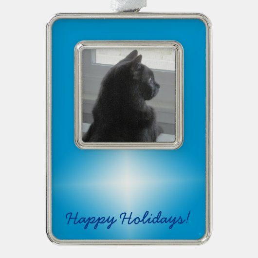 クリスマス オーナメント - 写真付きのクリスマス スター (正面)