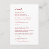 クリスマス オーナメント 冬の赤 エンクロージャーカード (正面)