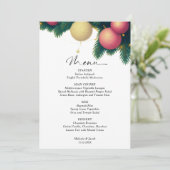 クリスマス オーナメント 結婚式 メニュー カード (スタンド正面)