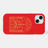 クリスマス オーナメント 1 iPhone 15ケース (裏面横)