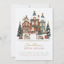 クリスマス・オープンハウス　クリスマスの休暇　ご招待 招待状