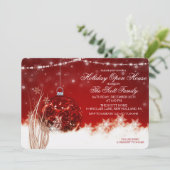 クリスマス オープン ハウス 飾り 招待状 (スタンド正面)