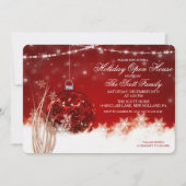 クリスマス オープン ハウス 飾り 招待状 (正面)