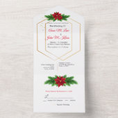 クリスマス・オールイン・ワン オールインワン招待状 (内側)