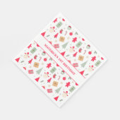 クリスマス オー ワット ファン ファースト バースデー スタンダードランチョンナプキン (角)