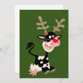 クリスマス・カウトかトナカイか？グリーティングカード シーズンカード (正面/裏面)