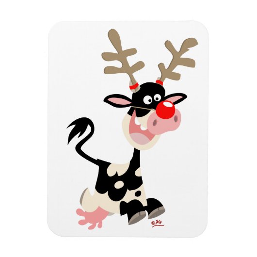 クリスマス・カウトかトナカイか?可撓性磁石 マグネット (縦)