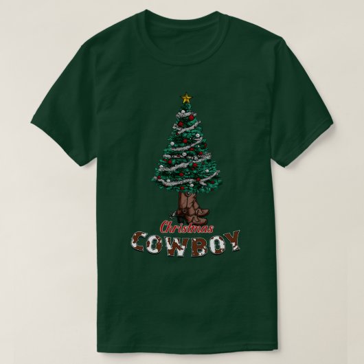 クリスマス・カウボーイ Tシャツ (デザイン正面)