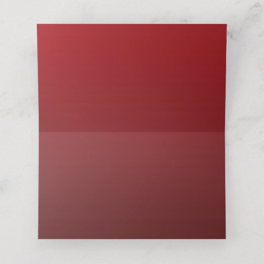 クリスマス·カエレガントー結婚ドの赤 プレイスカード (内部開封)